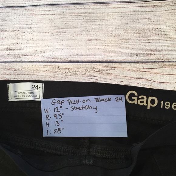Gap 1969 Resolution pull-on leg  black 24 - Picture 4 of 6